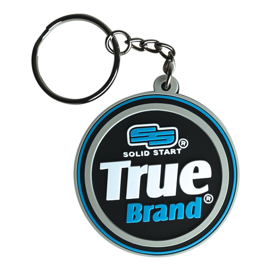 True Brand 3D Logo Keychain